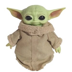 Star Wars The Mandalorian The Child Grogu Baby Yoda 11" Plush Hard Vinyl Head